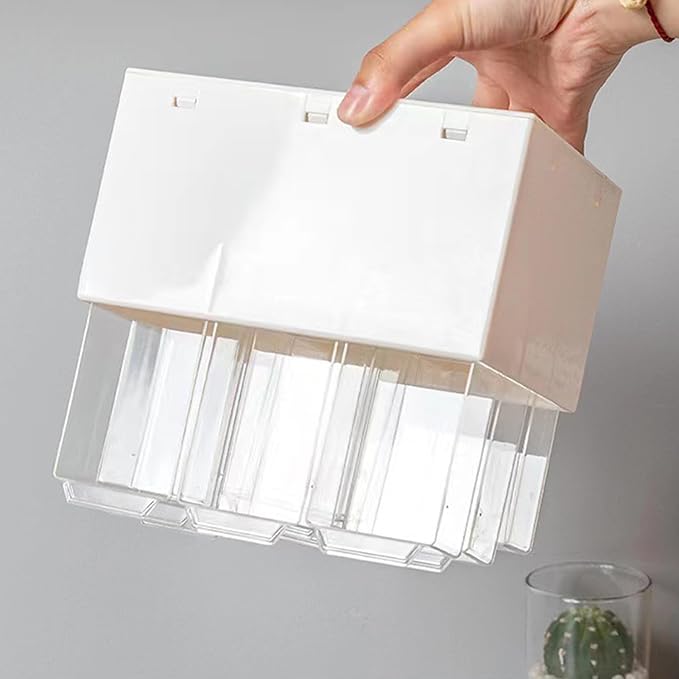 Clear Storage Drawers 9 Lattice Mini Cabinets Drawer Dustproof Multifunctional Organizer Desk School Box Easy To Clean For Jewelry Makeup Office School Home