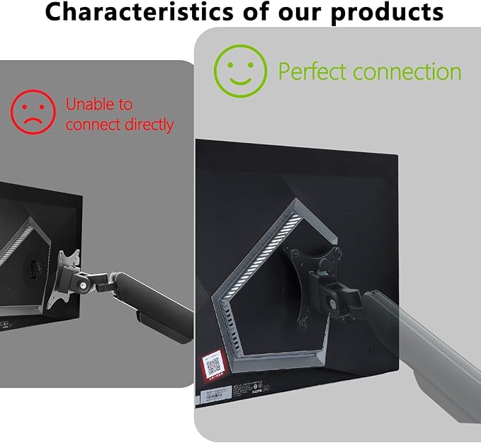 AG276QZD2 VESA Mount Adapter Compatible with AOC Agon Series Monitor（Fits AG276QZD,AG276QZD2,AG276UZD）â€?75x75 to 100x100 Wall Mount Bracket