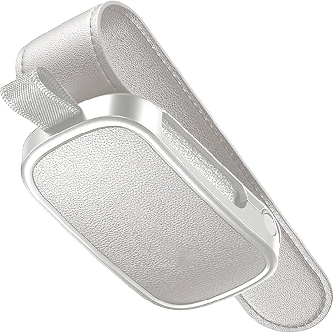 Magnetic Leather Eyewears Holder Sunglass Clip Suitable For Car Visors Secure ABS PC Design Easy Installation