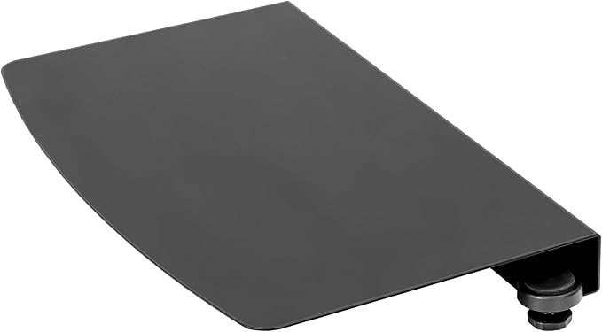 VIVO Clamp-on 17 inch Corner Desk Connector Sleeve Plate, L Desk Platform Extender Attachment, Black, DESK-AC07C