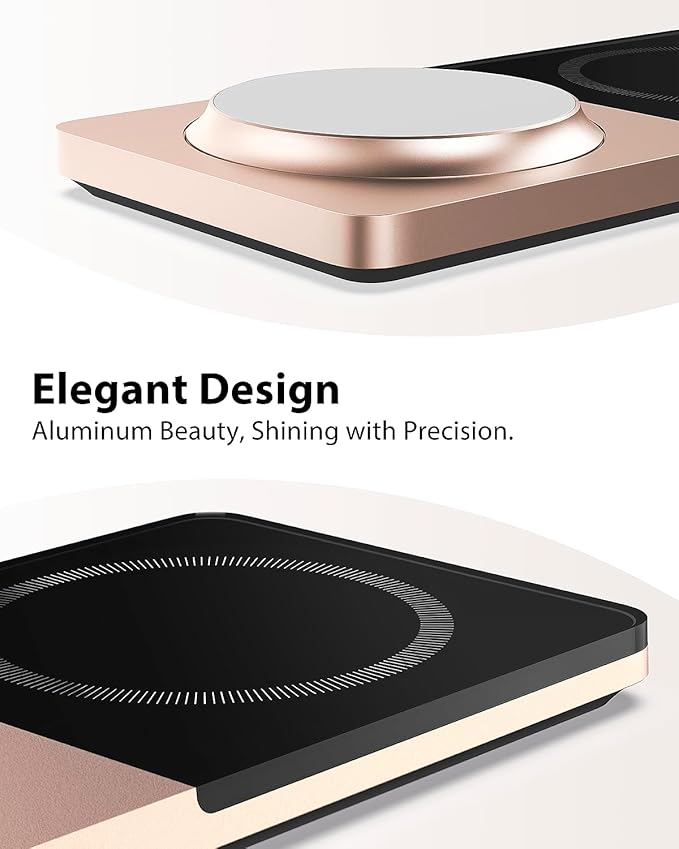 Wireless Charging Station for iPhone & AirPods: Foldable Charger Stand with MagSafe, 2-in-1 Magnetic Charger Stand for iPhone 12-15 & iPhone 16 & AirPods (No AC Adapter)