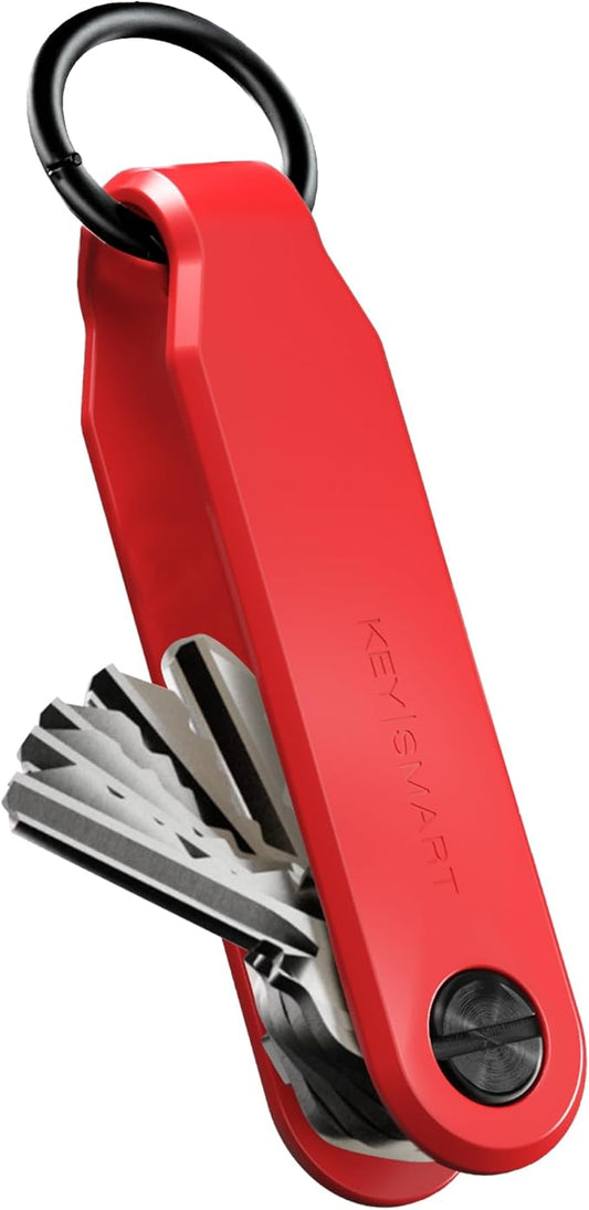 KeySmart Loop - Keychain Key Holder, FKM Silicone Compact Key Organizer for Key Chain, Clutter-Free Compact EDC Key Chains