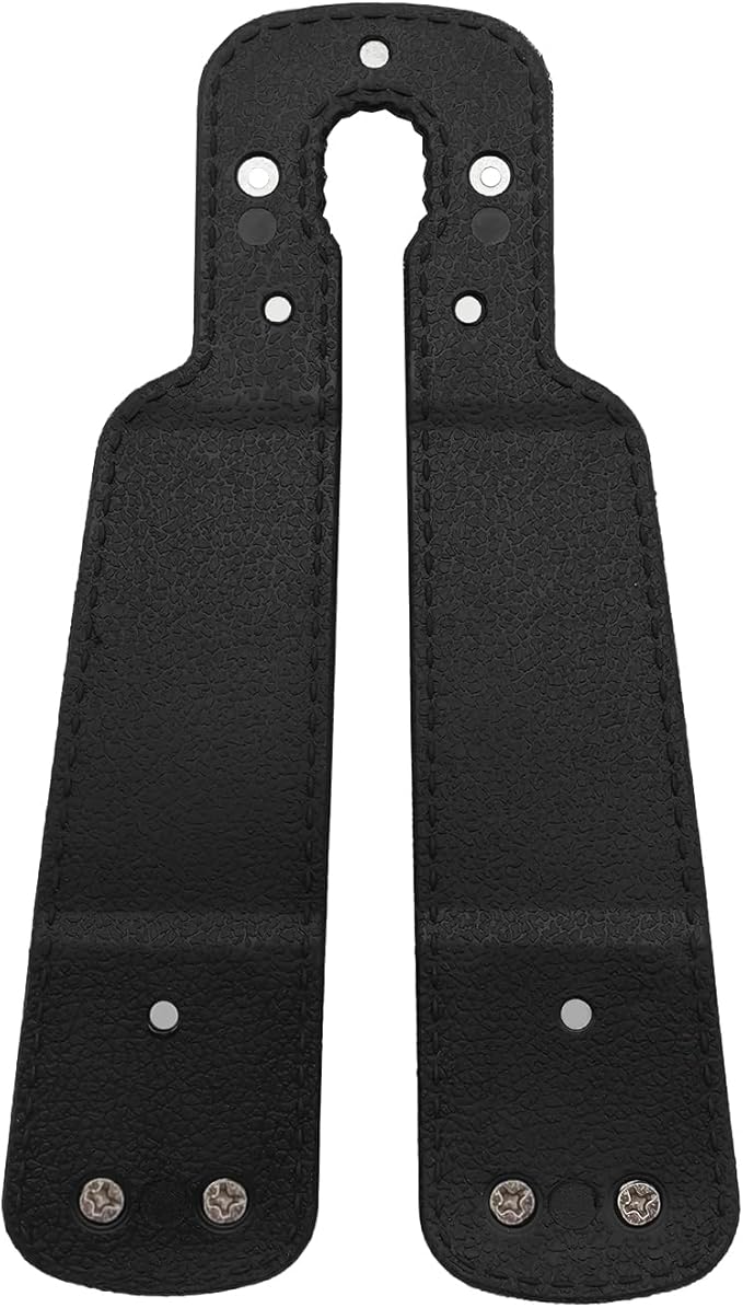 Chikoni Headrest Hooks for Car, 2 Pack Twin Hook Leather Car Seat Headrest Hangers, Luxurious Heavy-Duty 100% Metal Purse & Bag Holder, Seat Back Storage Organizer for Travel, Black