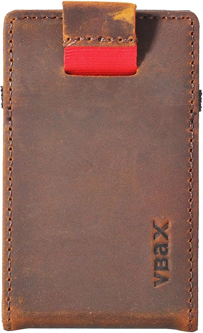 RFID Minimalist Slim Wallet for Men and Women, Holds Up to 12 Cards, Cash, Key Thin and Lightweight Credit Card Holder Vintage Color