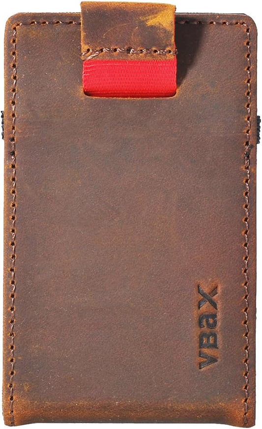 RFID Minimalist Slim Wallet for Men and Women, Holds Up to 12 Cards, Cash, Key Thin and Lightweight Credit Card Holder Vintage Color