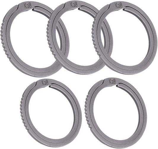 BANG TI Titanium Quick Release Side Pushing Key Rings Labor Saving Bulk Kit