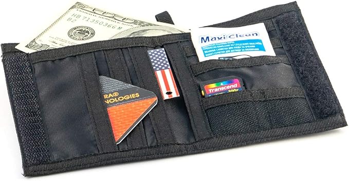 Chameleon Bifold Mens Nylon Wallet-Military Tactical Men Wallet- Canvas Thin Front Pocket Travel Bi-Fold Wallet-Best Nylon Travel Pouch