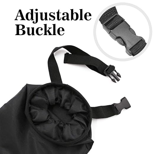 IPELY Universal Car Garbage Bag Back Seat Headrest Litter Trash Garbage Can (Black)