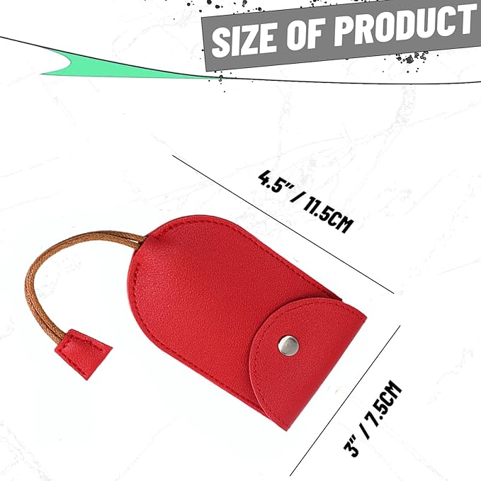 Protective Pull Out Key Case, 4PCS Creative Key Cover Case, PU Leather Large-Capacity Car Key Pull Out Key Case Not Easy to Slip Key Pouch