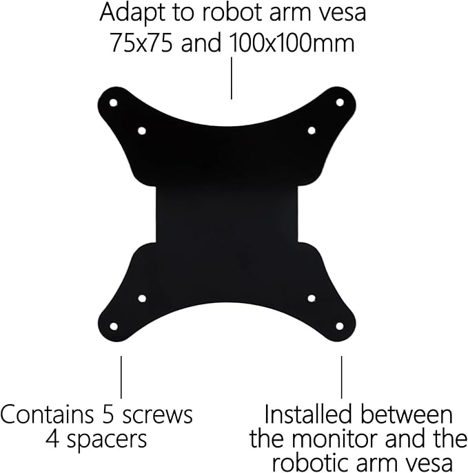 34M2C8600 VESA Mount Adapter Compatible with Philips 34" Evnia Gaming Monito (Fits 34M2C8600, 34M2C86, 34M2C6500) ??75x75 to 100x100 Wall Mount Bracket
