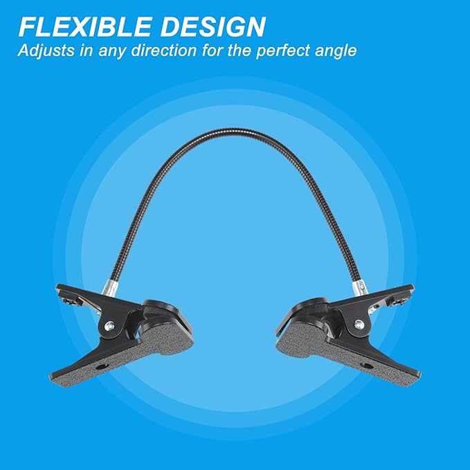 2 Pcs Paper Holder for Typing, Mini Clip On Document Holder Laptops and Monitors Copyholder Small Document Paper Stand for Desk Typing Compact Office Supplies, Black