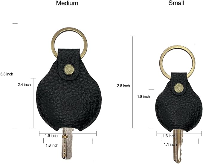 Genuine Leather Key Ring,Key Sleeve for Men, Women, Key Holder, Stylish Key Cover for Broken Key,Key Chain