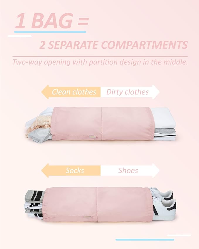 BAGSMART 6 Set /4 Set/2 Set Compression Packing Cubes for Travel, Lightweight Luggage Organizer Bags, Durable Space Saver Bags Travel Essentials