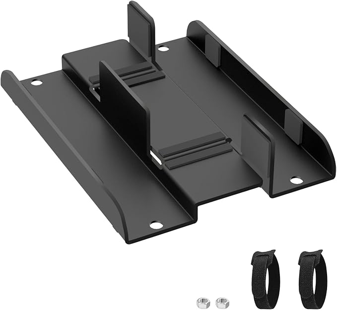 Universal Mini PC Desk Stand for Dell HP Lenovo Adjustable Vertical Desk Stand for Dell OptiPlex MFF 7050 7060 Lenovo ThinkCentre M910Q M700 HP EliteDesk 800 Mini PC Desk Mount Holder
