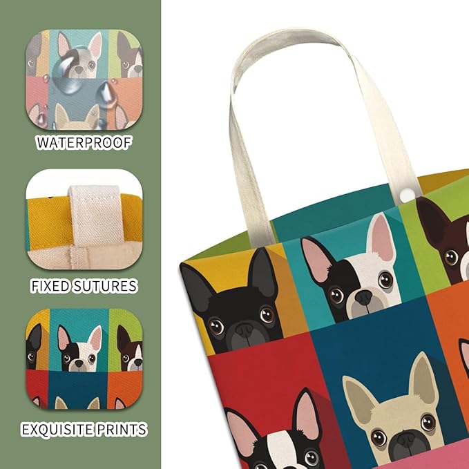 Car Trash Can, Cute Car Trash Bag, Hanging Car Organizer and Storage Bag, Trash Bin for Car Accessories, Vehicle, Travelling, Camping Cute Colorful Cartoon Dogs