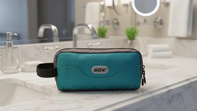 GOX Travel Toiletry Bag Dopp Kit Case for Men Multifunction Packing Organizer Pouch