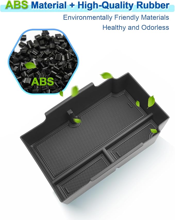 2024 2025 2026 Crosstrek Center Console Organizer for Subaru Crosstrek (Base/Premium/Sport/Limited/Wilderness), 2025 Crosstrek Console Tray 2026 Crosstrek&Impreza Accessories (with Black Mats)