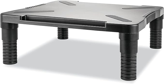 Innovera IVR55010 13.13 in. x 13.5 in. x 4 in. Single Level Monitor Riser - Black