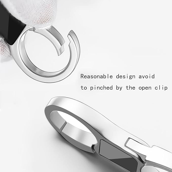 Idakekiy Key Chain Quick Release Spring with 4 Key Rings Heavy Duty Car Keychain Organizer for Men and Women