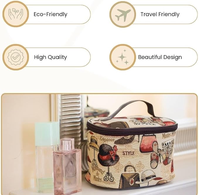 Signare Womens Vanity Bag/Toiletry Case/Make-Up Case, Available in 14 Designs