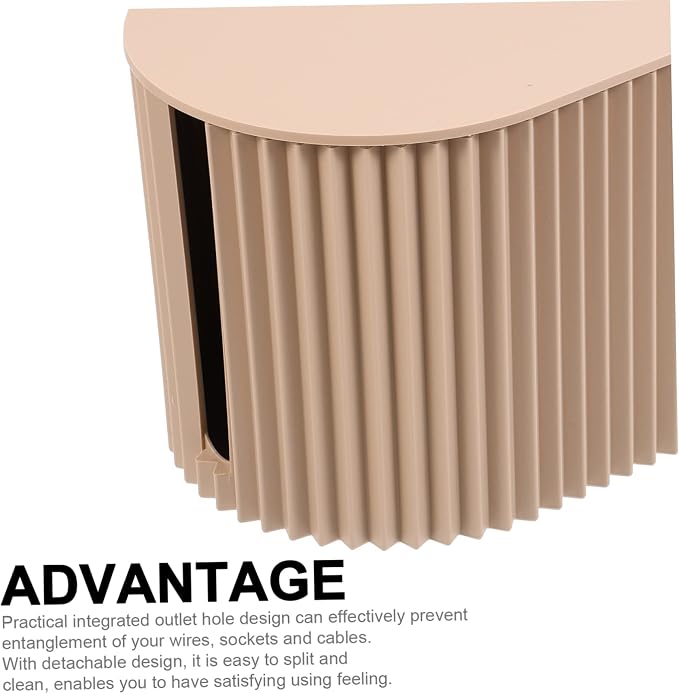 KALLORY Home Cable Management Box Sturdy Cord Organizer for Desk Office Power Line Case for Tv Computer Stylish Water for Hiding Cables and Keeping Spaces