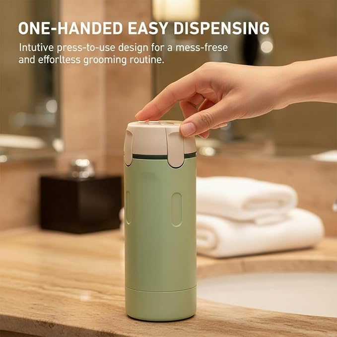 Leak Proof Travel Bottles Set, 4 Pack 30ML Refillable Travel Size Containers, Portable Silicone Squeezable Bottles for Shampoo, Conditioner, Lotion (4 in 1 Kit) (Green+Beige)