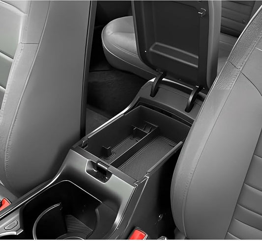 LUWU K4 KIA 2026 Center Console Organizer Compatible with 2025 2026 Kia K4 LX/LXS/EX/GT-Line/GT-Line Turbo Accessories Armrest Console Organizer Armrest Insert Tray 2025 2026 Kia K4 Black-trim