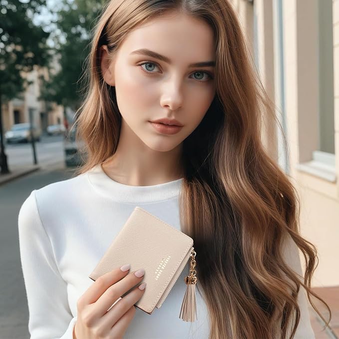 Valentoria Womens Wallet Cute Elegant Long Slim Card Holder Case Minimalist Coin Purse Thin Tassels Zip Clutch Wallets for Girls Ladies | Cute, Elegant, Long, Slim, Case, Minimalist