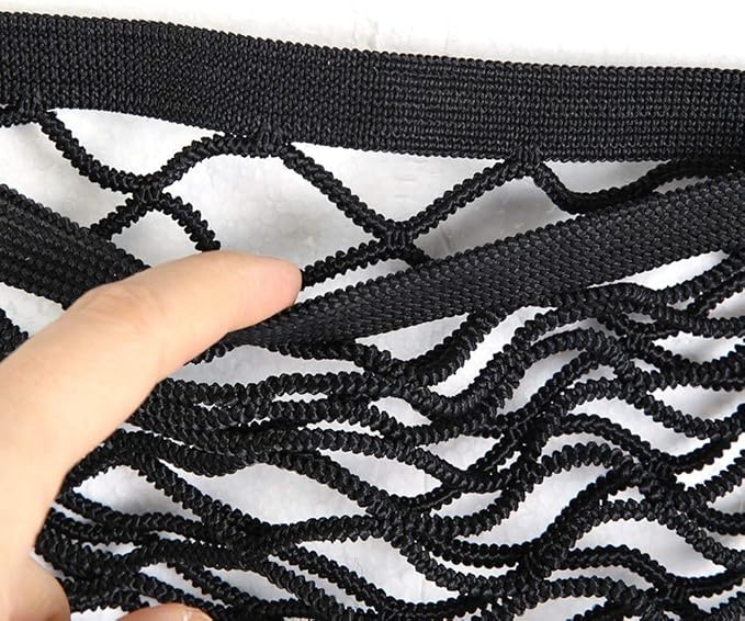 for Universal Elastic mesh net Trunk Bag Car Elastic Netting Carrier Car Trunk Side Cargo Luggage Elastic Storage Net Mesh Pocket Organizer(45 * 25cm)