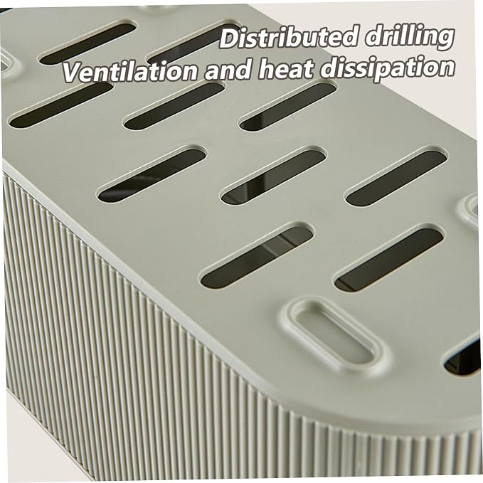 Cable Management Box with Lid & Slot Cord Management Box with Breathable Hole Non Slip Cable Organizer to Hide Cords and Power Strip for Home Office Desk TV Computer