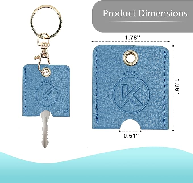 Soft Leather Key Sleeve, 3pcs Keychain Key Fod, Protector for Broken Car Keys