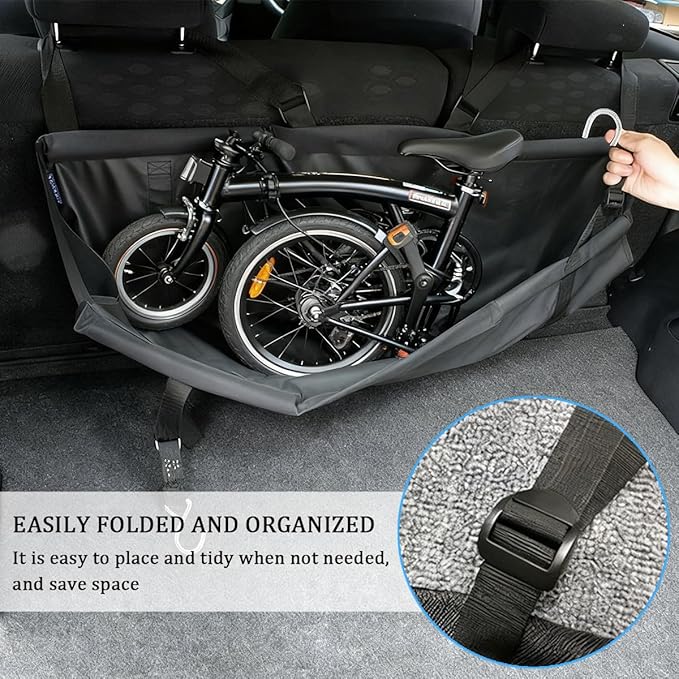 Car Trunk Organizer, Collapsible Vehicle Backseat Cargo Storage Hanging Organizer, Space Saving Waterproof Automotive Back Seat Storage Bag Accessories, Universal Fit