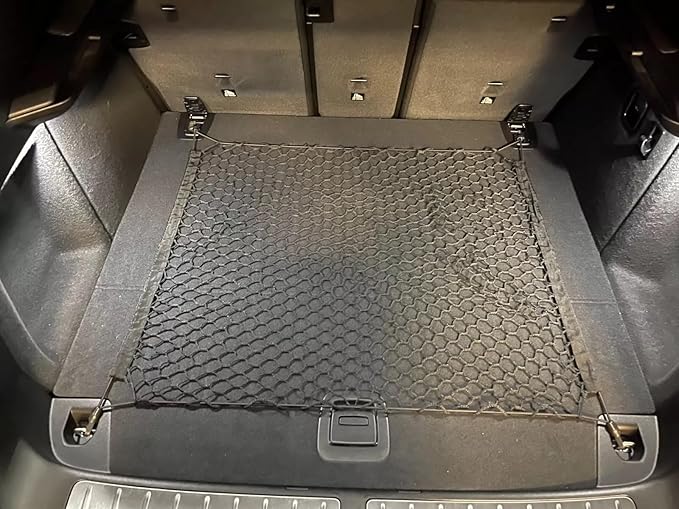 Rear Trunk Organizer Cargo Net for BMW X4 2015-2025 – Floor Style Cargo Net for SUV – Premium Mesh Elastic Car Trunk Organizer Vehicle Carrier Storage – Compatible with BMW X4