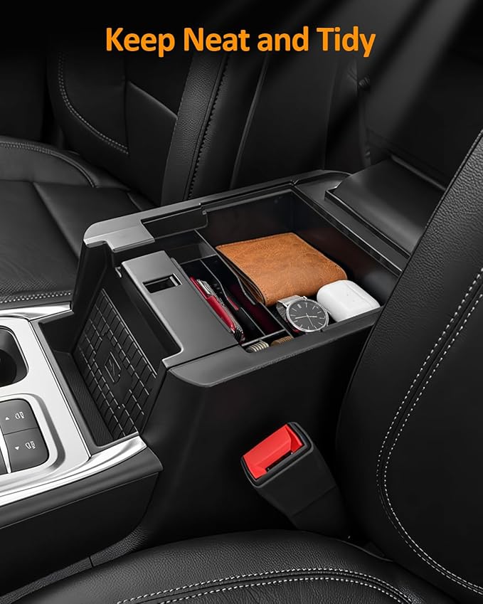 CDEFG for Ford Explorer Accessories 2020-2025 Center Console Organizer Tray Armrest Storage Box Insert (Organizer Tray for Explorer 2020-2024)