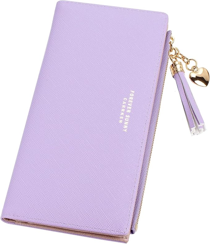 Valentoria Womens Wallet Cute Elegant Long Slim Card Holder Case Minimalist Coin Purse Thin Tassels Zip Clutch Wallets for Girls Ladies | Cute, Elegant, Long, Slim, Case, Minimalist