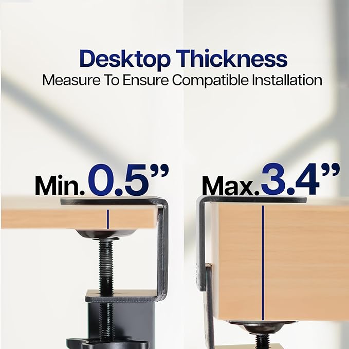 VIVO Large Height and Width Adjustable Under Desk Keyboard Tray, C-clamp Mount System, 22.5” to 30” (28.5” to 36” Including Clamps) x 11 inch Slide-Out Platform for Typing, Black, Mount-KBST1