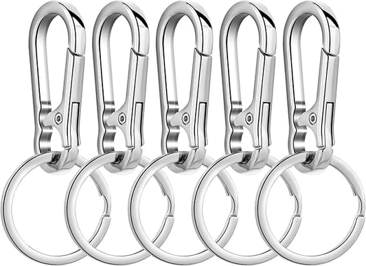 Wikavanli Metal Keychains Keyring Key Chain Ring Clip Holder Organizer for Home Car Keys Key Finder Women Men