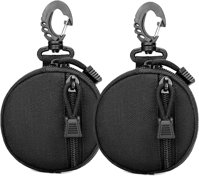 2 Packs Tactical EDC Pouches Compact Mini Military Molle Utility Pouch Accessories Organizer Bags Coin Purse Keychain Pockets Credit Card Holder for Waist Pack