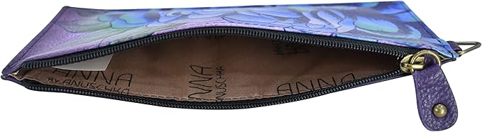 Anna by Anuschka Women's Hand Painted Genuine Leather Organizer Wallet | Hand Painted