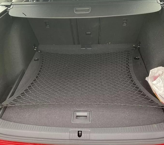 Trunk Organizer Cargo Net for Volkswagen ID.4 2021-2025 – Floor Style Cargo Net for SUV Truck – Premium Mesh Car Trunk Organizer Vehicle Carrier Storage – Compatible with VW ID.4