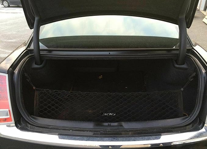 Trunk Organizer for Chrysler 300 2011-2019 – Mesh Car Trunk Organizer – Cargo Net for Sedans – Nylon Mesh Netting – Compatible with Chrysler 300 2011-2019