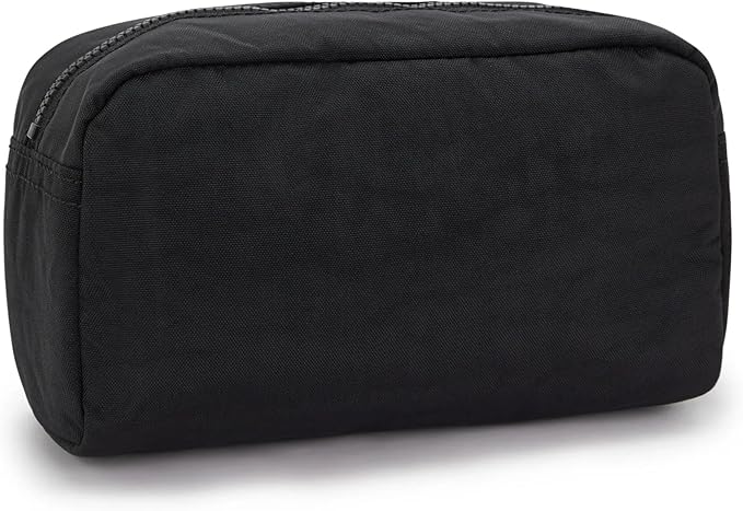 Kipling womens Women's Gleam Cosmetic Bag, Black Noir, 7.25 L x 4.25 H 3.25 D US