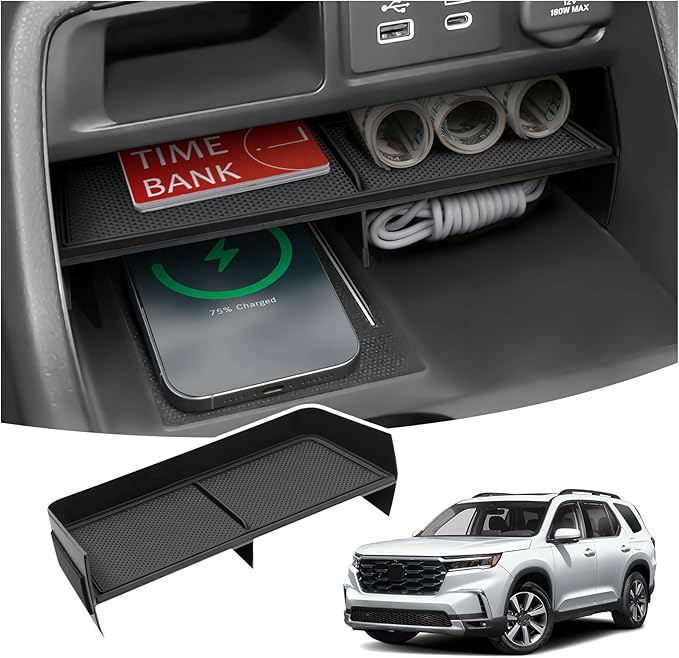 Divider Compartment Tray Compatible with Honda 2023-2025 2026 Pilot ＆ 2026 Passport Accessories Insert Center Console Organizer