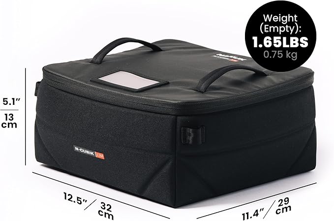 NANUK N-Cubik 13M Camera Bag Insert – Medium Water-Resistant Cube – Shockproof Protective Camera Insert for Backpack (11,4”x 12,5” x 5,1”)