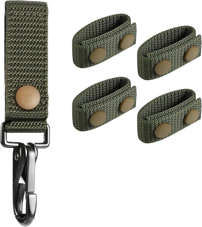 Heavy Duty Belt Keeper Clip, Strong Metal Police Key Chain Clip for Law Enforcement Police Belt Accessories