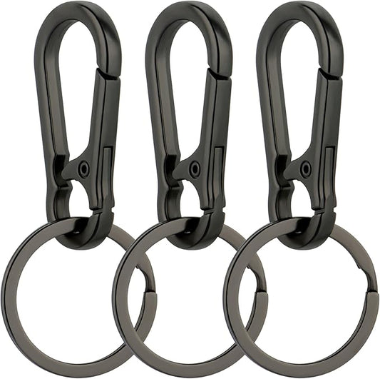 Wikavanli Metal Keychains Keyring Key Chain Ring Clip Holder Organizer for Home Car Keys Key Finder Women Men