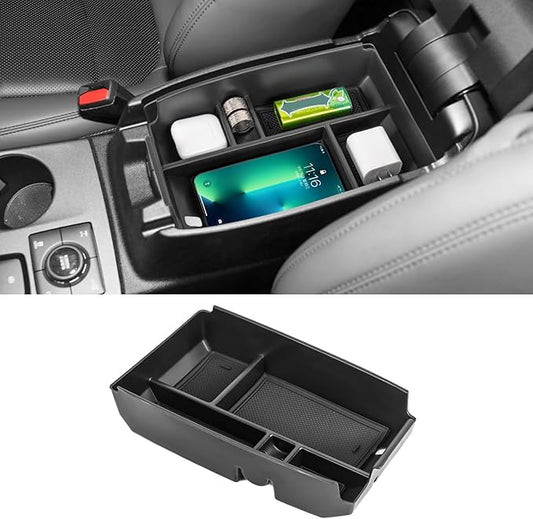 Center Console Organizer Tray Compatible with Ford Escape 2020-2026 and Bronco Sport 2021-2026 Armrest Storage Box Secondary Insert Storage Tray Interior Accessories