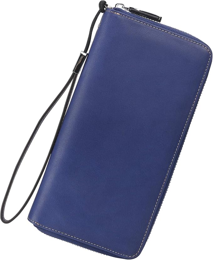Lavemi Small Compact Women Wallet RFID Blocking Genuine Leather Bifold Purse with ID Windows