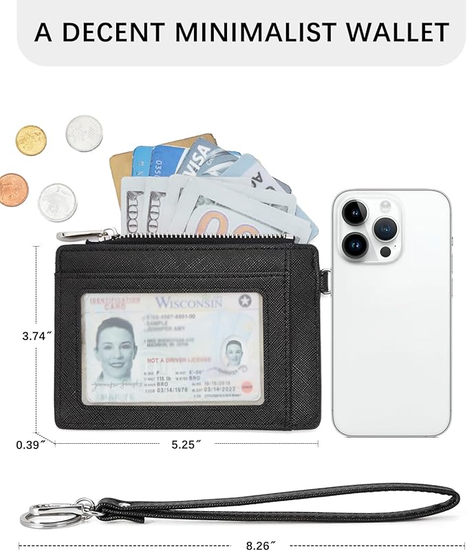 BOSTANTEN Small Wallet For Women RFID Leather Credit Card Holder Slim Wristlet Keychain Wallet With Zipper Pocket
