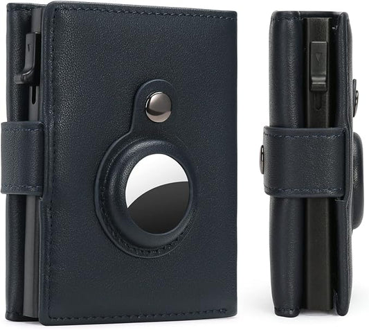 FALAN MULE Wallet for Men Genuine Leather AirTag Wallet RFID Blocking Credit Card Holder Minimalist Wallet with Gift Box